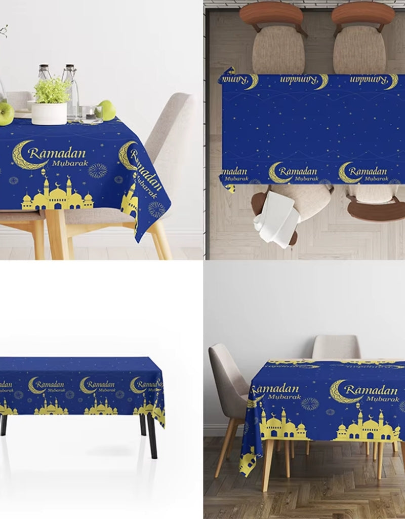 Plastic Table cover For Ramadan Table Decoration 137x274CM