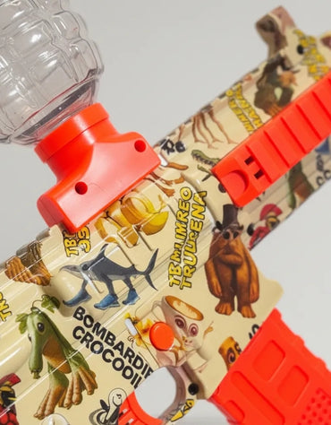 Hydrogel Gun Toy Rifle Sound Brainrot Italian
