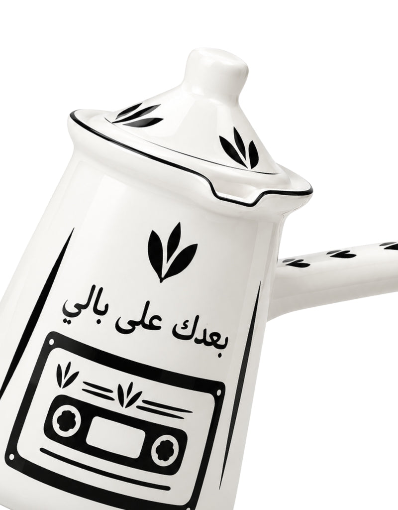 Arabic Turkish Coffee Pots Set of 3 – 300ml, 400ml & 600ml White Traditional Coffee Pots