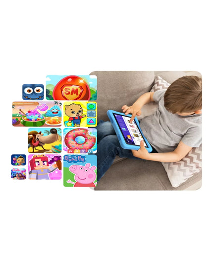 Modio M66 Kids Tablet 7-inch HD Display 4GB+128GB Dual Camera 3000mAh Battery