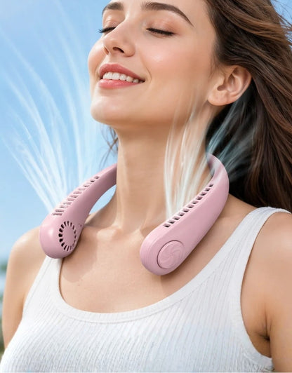 Portable Neck Fan 360° Cooling Fan | USB Rechargeable Hands Free Wearable Fan