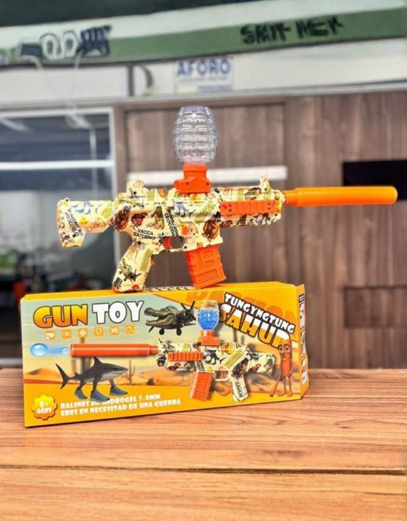 Hydrogel Gun Toy Rifle Sound Brainrot Italian