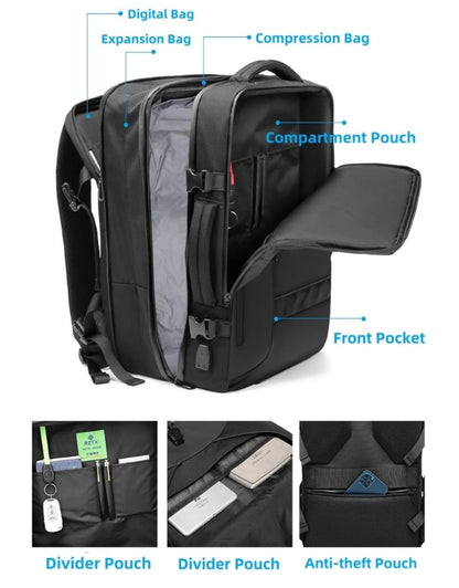 Large Travel 30x16x46 Centimeters  Vacuum Backpack for Men and Women