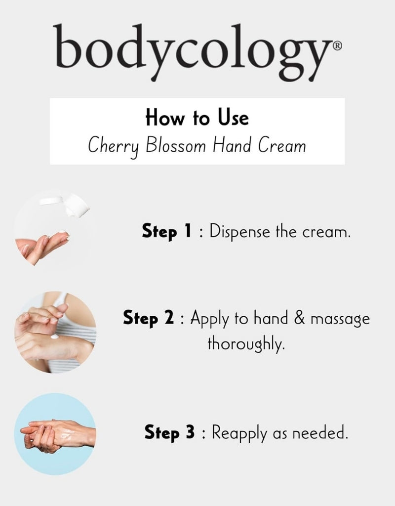 𝗕𝗼𝗱𝘆𝗰𝗼𝗹𝗼𝗴𝘆 Cherry Blossom Shea Butter Hand Cream 56 G