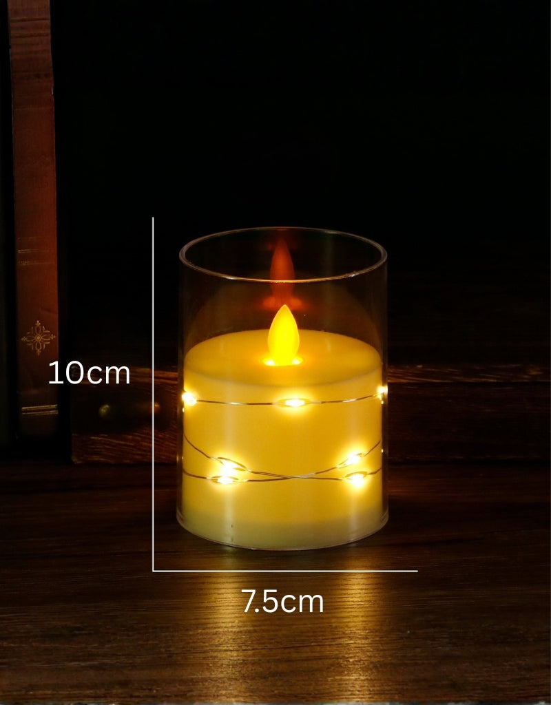 Wavy Flame Lights with Flameless Candles