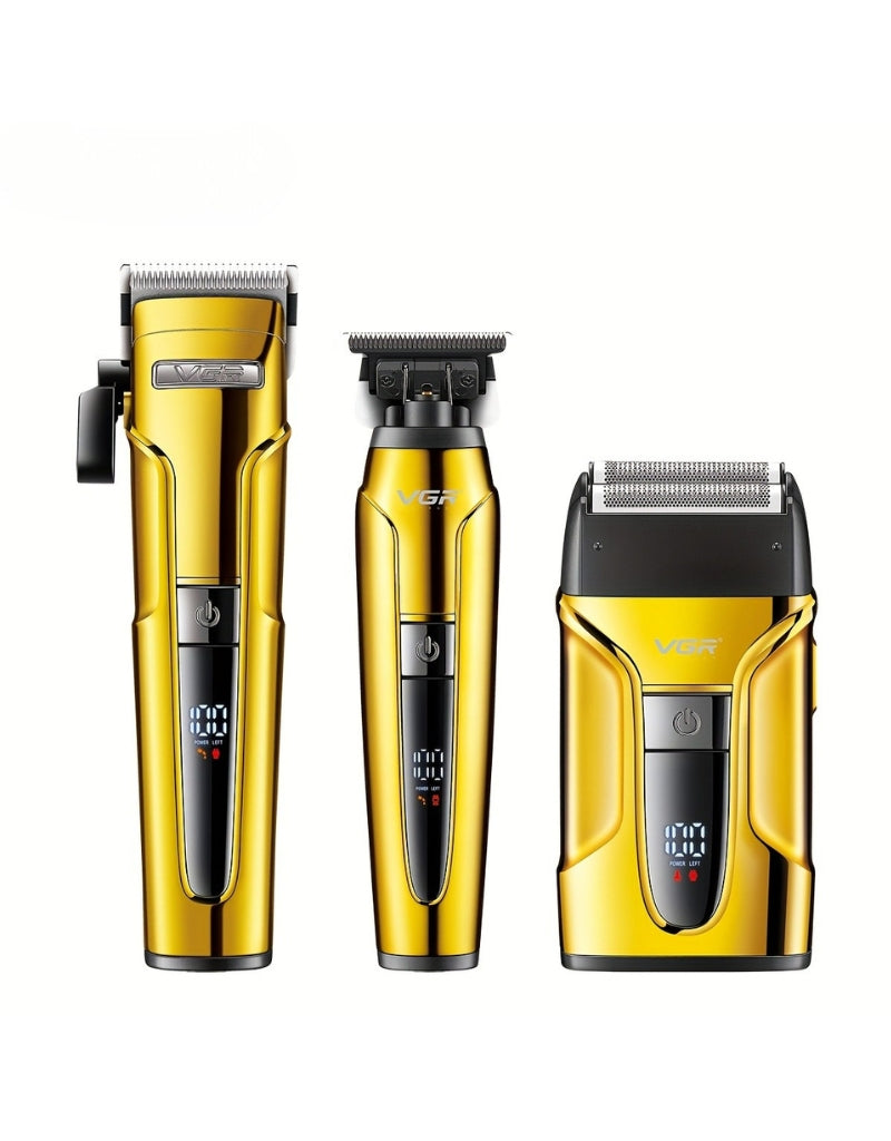 𝗩𝗚𝗥 Gradient Ribbon Base Charging Hair Care Combination Electric Shaver Rechargeable