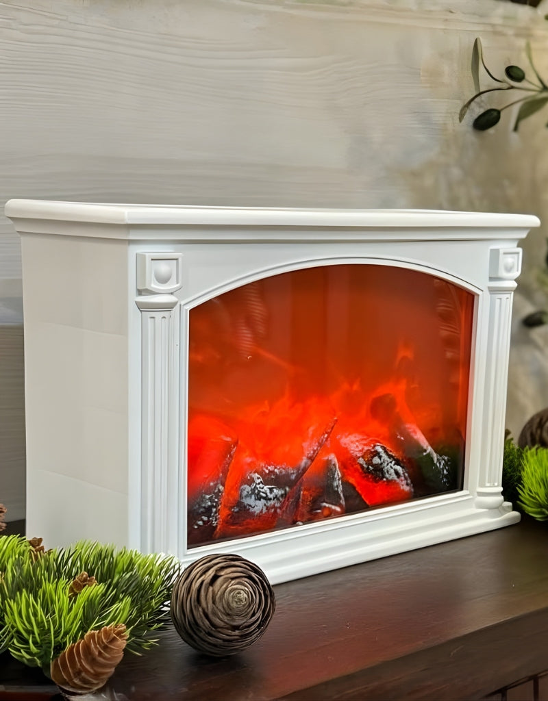 Realistic LED Fireplace Lantern