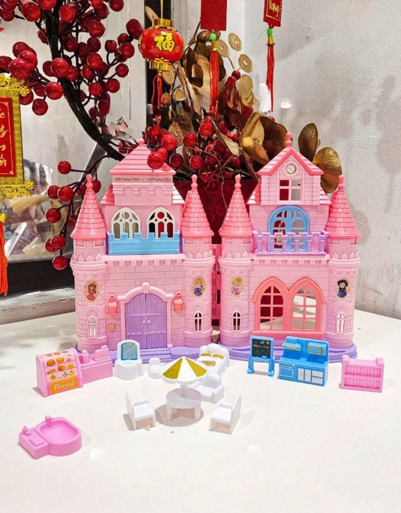 Dream House Happy Cozy pink castle set with lights and music