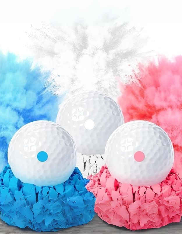 Gender Reveal 9.5x5.21x5.21 CM Golf Balls