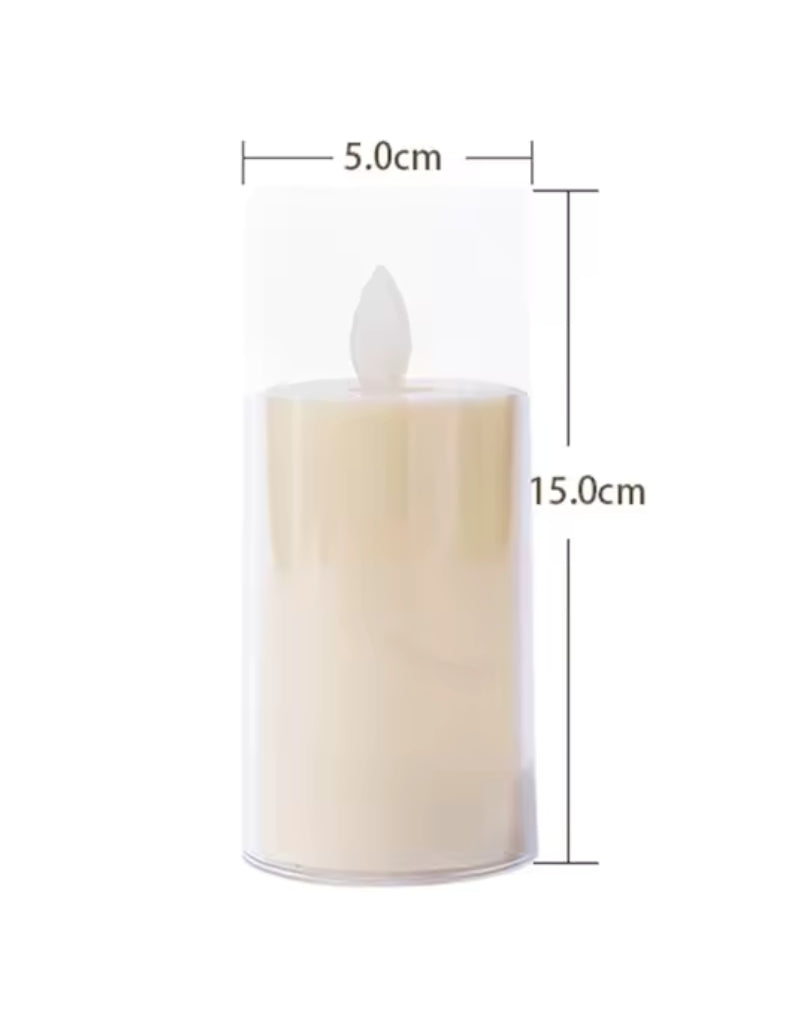 Wavy Flameless Flickering Candle Lights Battery Powered