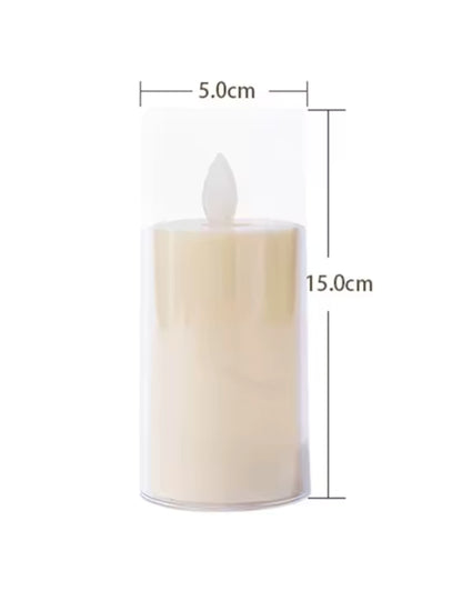 Wavy Flameless Flickering Candle Lights Battery Powered