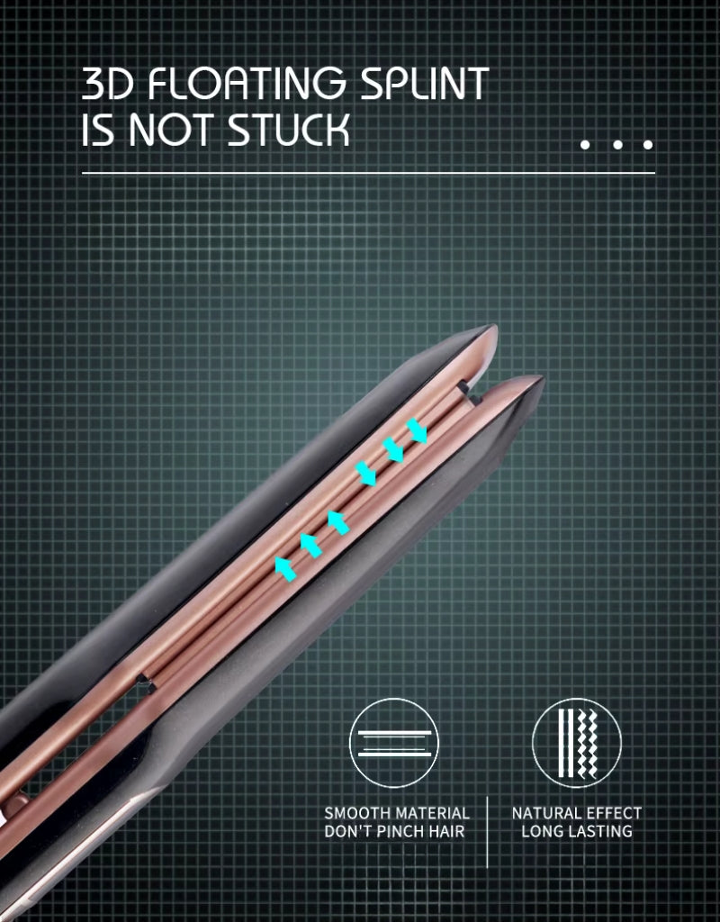 مكواة فرد الشعر الاحترافية EN-3856 مع شامبو وسيروم للشعر التالف