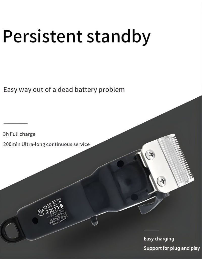 𝗥𝗼𝘇𝗶𝗮 HQ-2223 T-Blade Salon Professional LCD Display Electric Hair Clipper