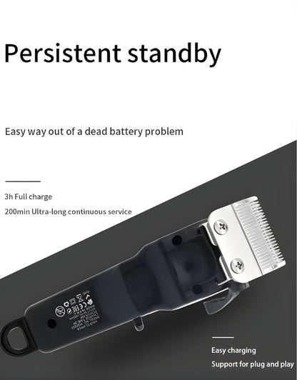 𝗥𝗼𝘇𝗶𝗮 HQ-2223 T-Blade Salon Professional LCD Display Electric Hair Clipper