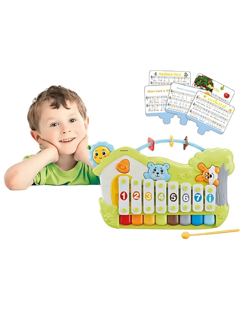 2-in-1 Music Forest Piano Toy 8-Key Educational Keyboard