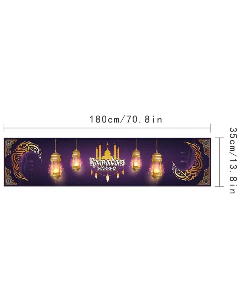 Ramadan Table Runner Decorations Different Styles 180x35 CM