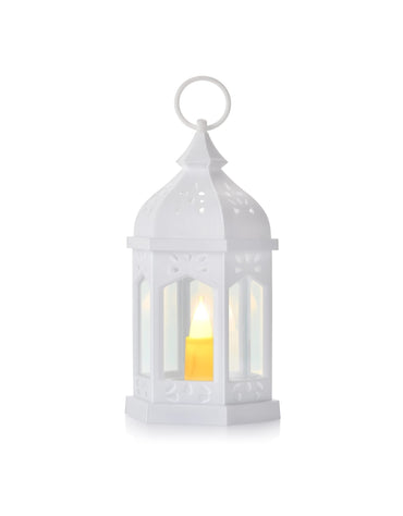 Vintage Style Electronic Candle Lantern Wind Lamp Decoration