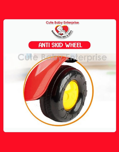 Kid Ride On Push Car with Horn Steering Wheel Music Storage