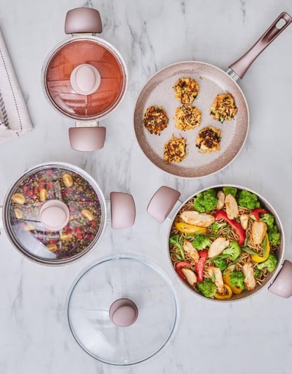 LAHOYA Stockpot Natrural Granite Coating Nonstick Cookware