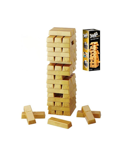 Jenga Gold Stacking Tower Game 54 PCS