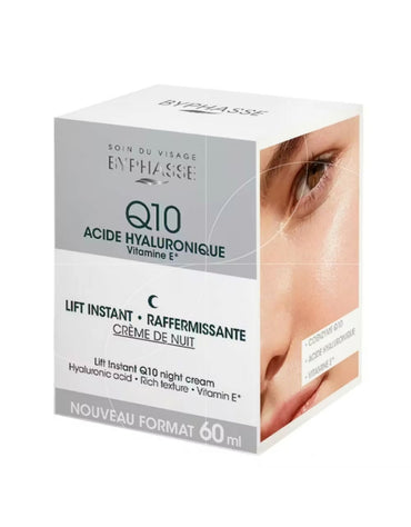 𝗕𝘆𝗽𝗵𝗮𝘀𝘀𝗲 Crème De Nuit Q10 Acide Hyaluronique Vitamine E 60ml