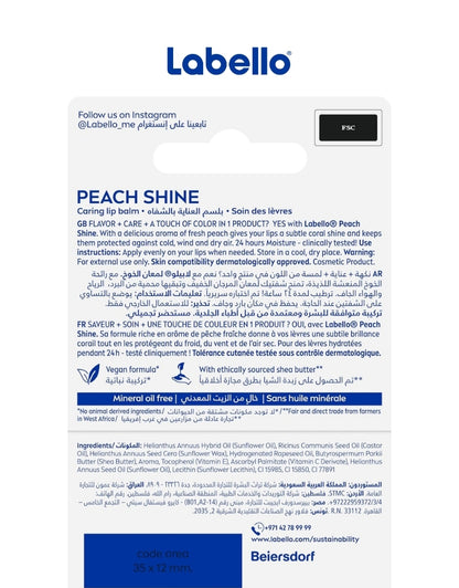 Labello Vegan Lip Balm Stick 24 H Moisture