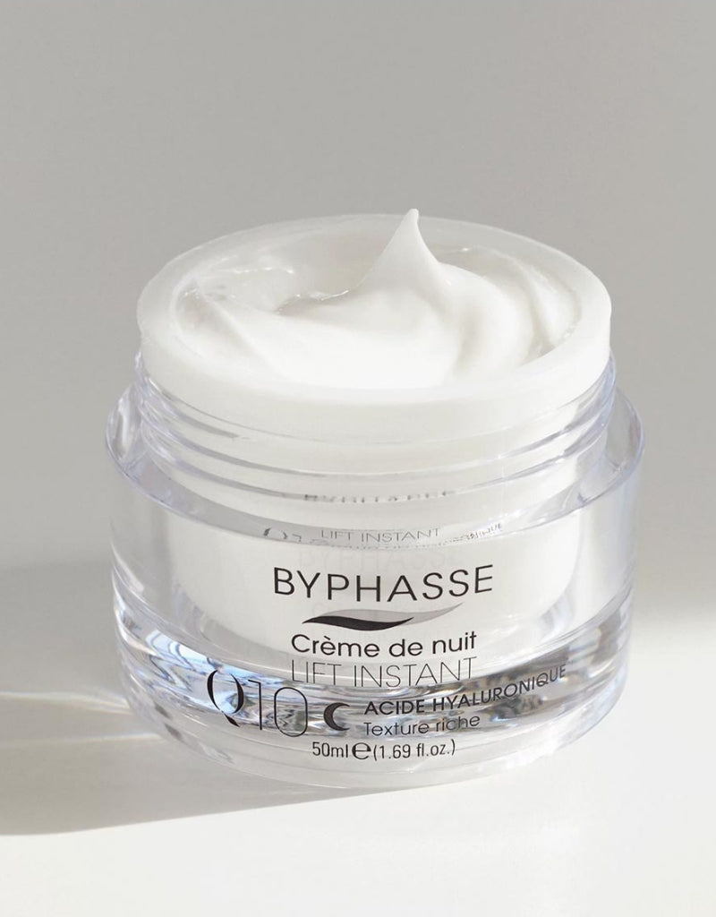 𝗕𝘆𝗽𝗵𝗮𝘀𝘀𝗲 Crème De Nuit Q10 Acide Hyaluronique Vitamine E 60ml