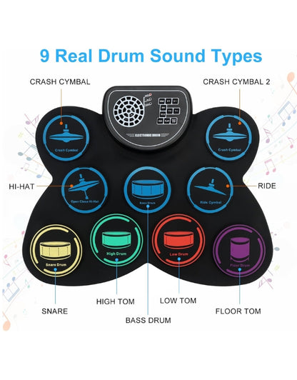 Roll Up Drum Kit 9 Drum Riffs