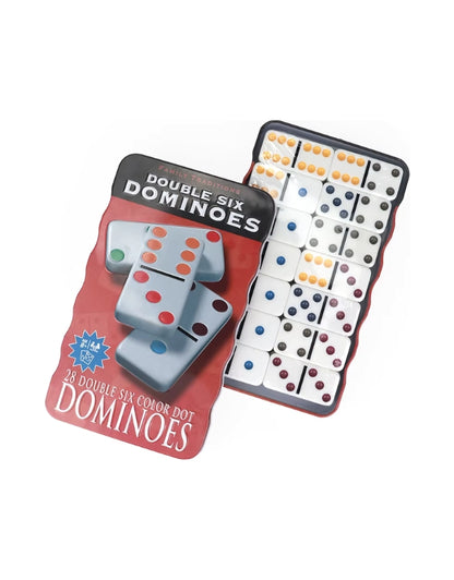 Double Six Color Dots Dominoes 28 PCS