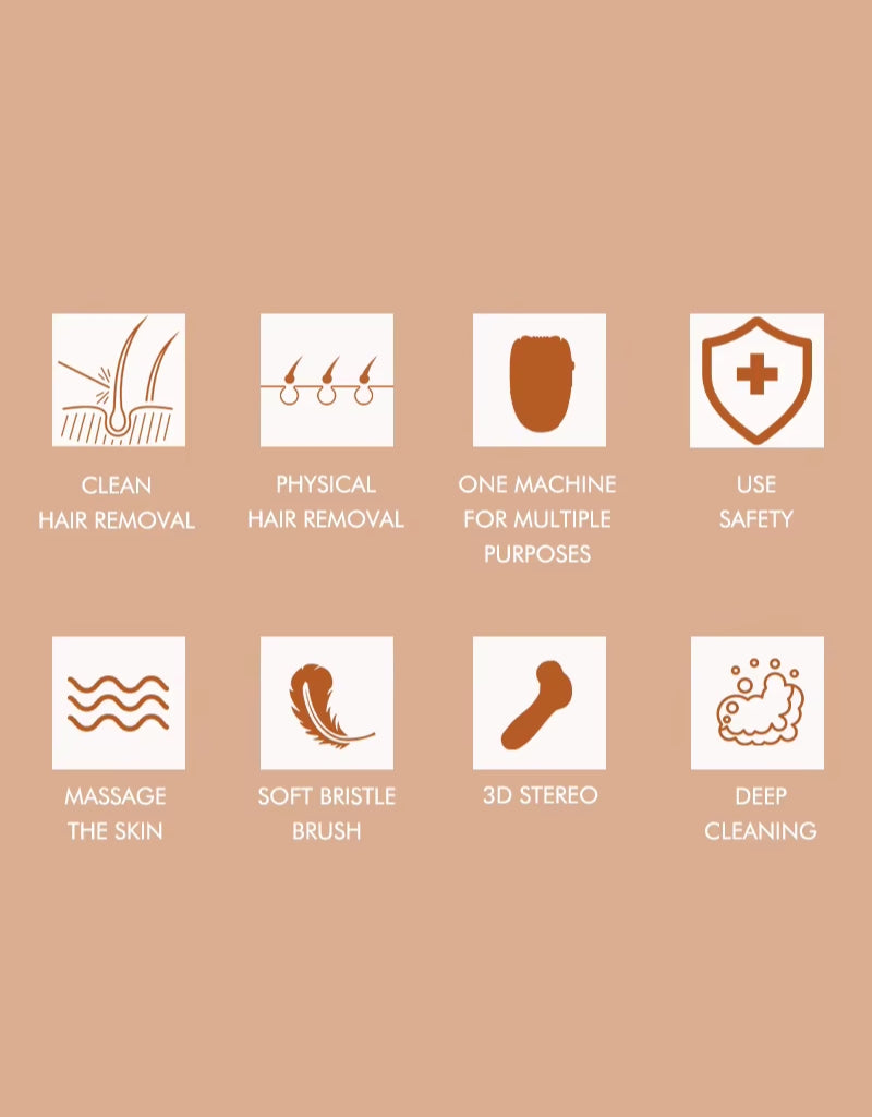 𝗘𝗻𝘇𝗼 EN-3088 Painless Hair Removal Brown Machine Beauty