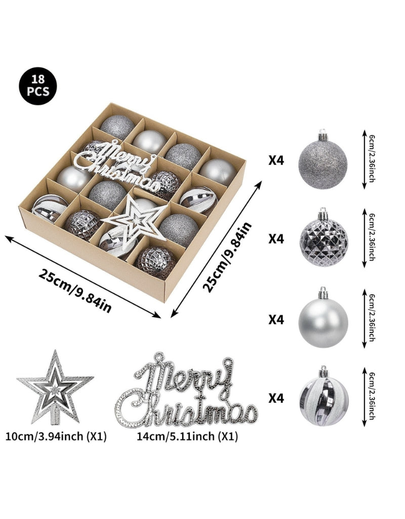 Christmas Ornament And Sphere Kit 18PCS