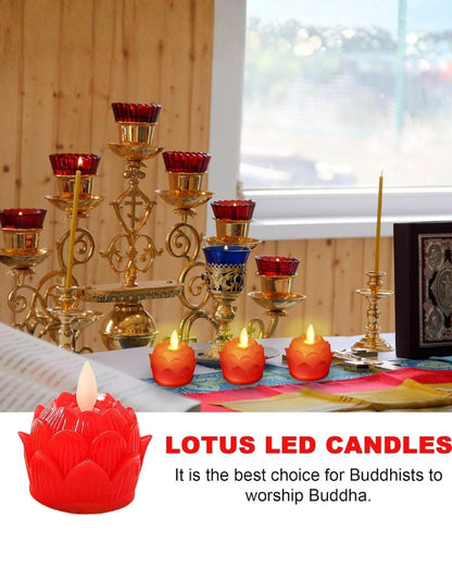 LED Light Flameless Buddha Votive Candle