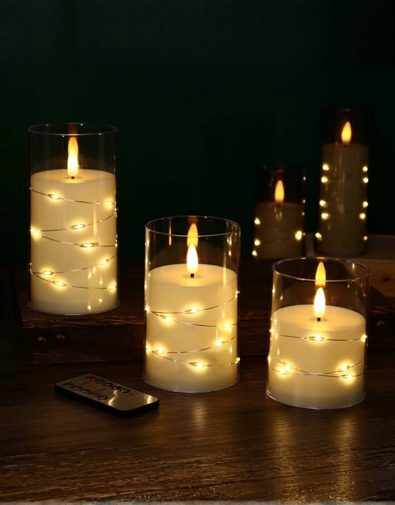 Bullet Flame Lights with Flameless Candles
