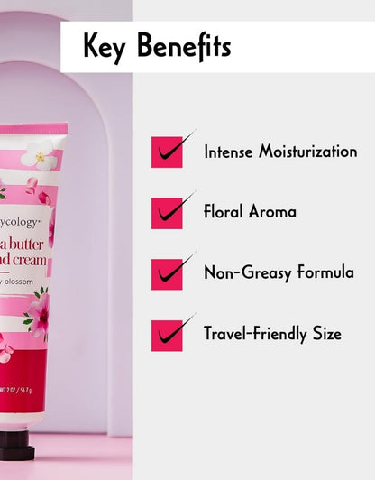 𝗕𝗼𝗱𝘆𝗰𝗼𝗹𝗼𝗴𝘆 Cherry Blossom Shea Butter Hand Cream 56 G