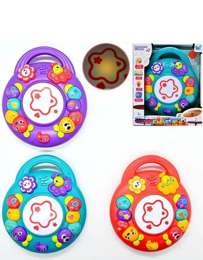 Baby Musical Hand Drum Toy with Lights and Sounds