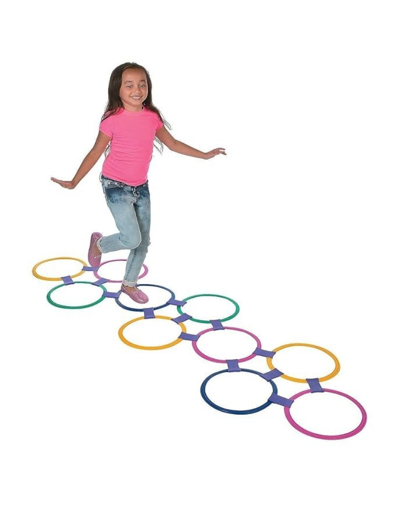 13 Rings Twister Hopscotch Indoor Game Set for Kids