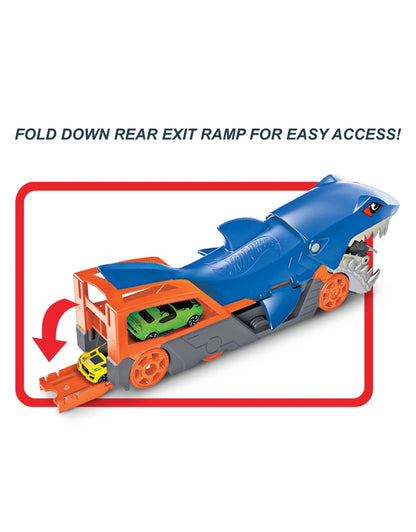 Hot Wheels Shark Chomp Transporter Playset