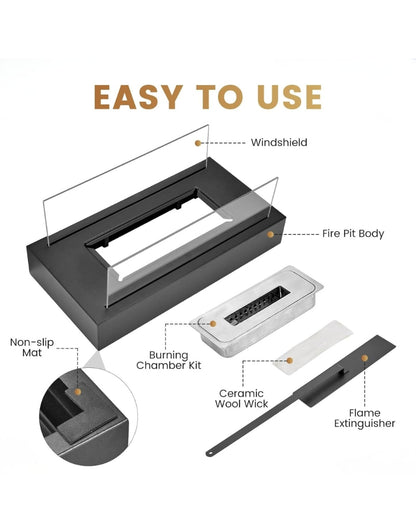 Bioethanol Fireplace Tabletop Indoor & Outdoor