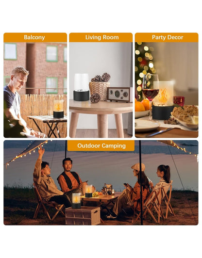 Bio Ethanol Ventless Tabletop Fireplace Indoor-Outdoor