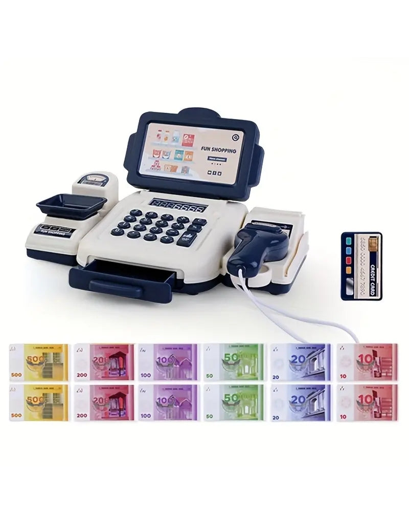 Kuromi Cash Register Toys with Calculator Pretend Play House