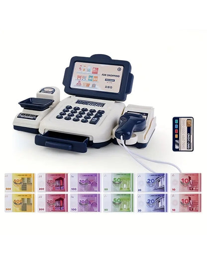 Kuromi Cash Register Toys with Calculator Pretend Play House