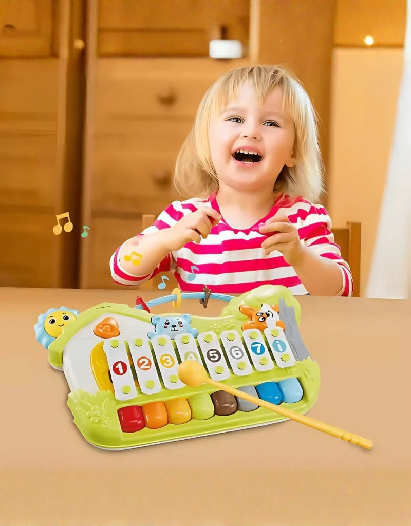 2-in-1 Music Forest Piano Toy 8-Key Educational Keyboard