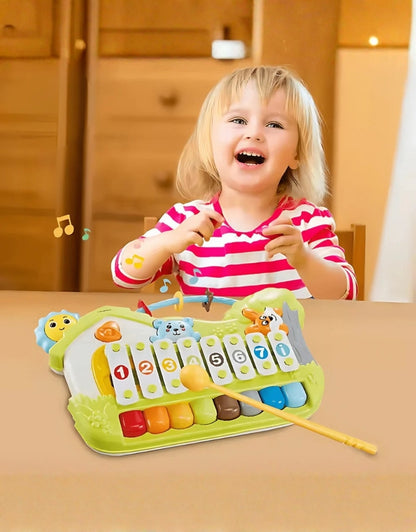 2-in-1 Music Forest Piano Toy 8-Key Educational Keyboard