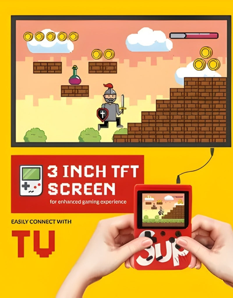 Built-in Games for Indoor and Travel Fun Handheld Gaming Console