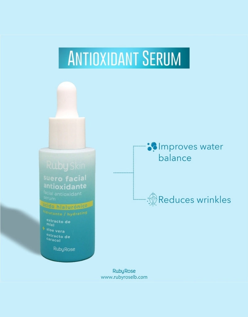 𝗥𝘂𝗯𝘆 𝗥𝗼𝘀𝗲 Facial Antioxidant Serum With Hyaluronic Acid 26 ML