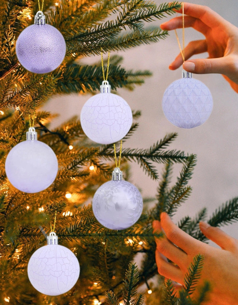 Christmas Balls Ornaments Xmas Tree Hanging Decorations Plastic Shatterproof 25 PCS