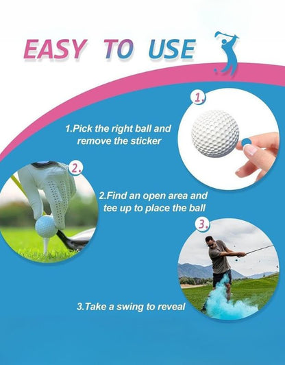 Gender Reveal 9.5x5.21x5.21 CM Golf Balls