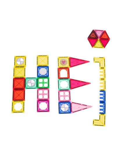 Magnetic Construction Set Different Shapes 72 PCS