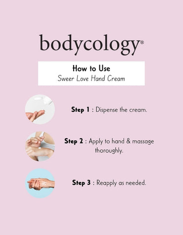 𝗕𝗼𝗱𝘆𝗰𝗼𝗹𝗼𝗴𝘆 Sweet Love Shea Butter Hand Cream 56 G