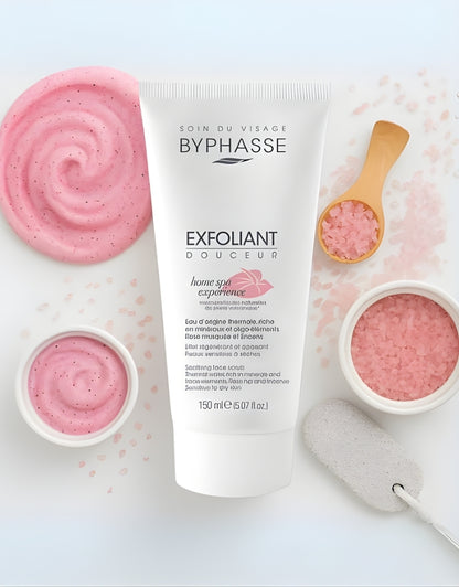 𝗕𝘆𝗽𝗵𝗮𝘀𝘀𝗲 Home Spa Experience Soothing Face Scrub Sensitive To Dry Skin 150 ML